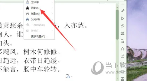 WPS2019怎么设置字体阴影 详细教程介绍