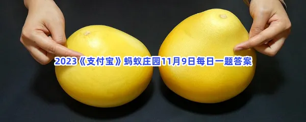 以下哪种形状的柚子口感更好?-2023支付宝蚂蚁庄园11月9日每日一题答案