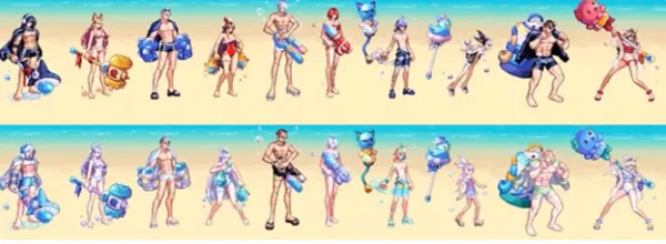 dnf夏日套武器装扮有属性吗