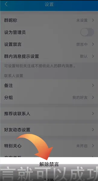 禁言怎么解除-应用教程