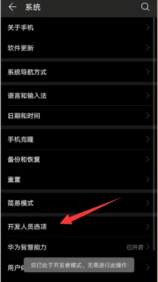 华为手机开发者选项在哪里-华为手机管家教程