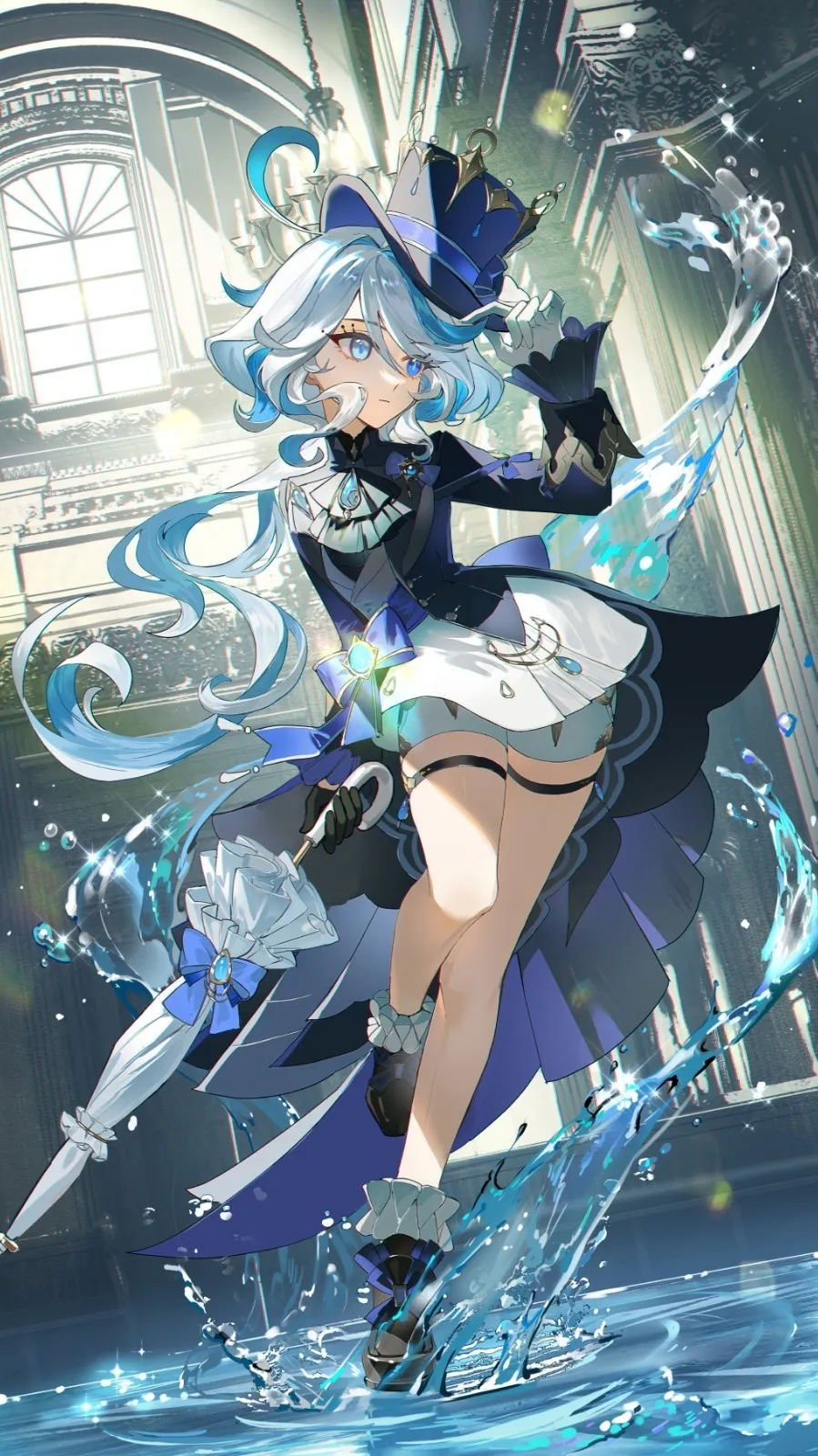 原神有哪些水神芙卡洛斯福利壁纸高清无水印图片-原神水神芙卡洛斯福利壁纸高清无水印图片分享
