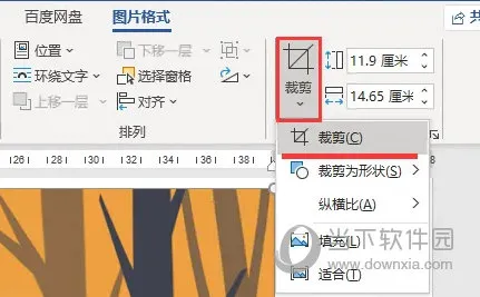 Word2021怎么剪切图片多余部分 操作方法