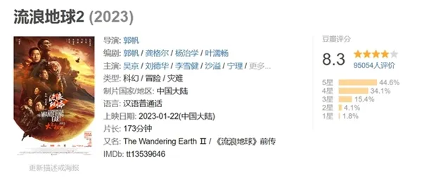 流浪地球2豆瓣评分是多少-腾讯视频教程