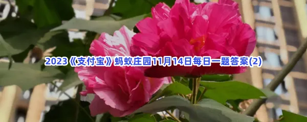 我国哪个省份在古代有芙蓉国的美称?-2023支付宝蚂蚁庄园11月14日每日一题答案(2)