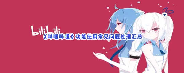哔哩哔哩功能使用常见问题处理汇总-哔哩哔哩常见问题的处理方法是什么