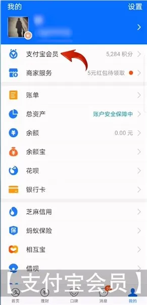 支付宝会员等级怎么看-应用教程