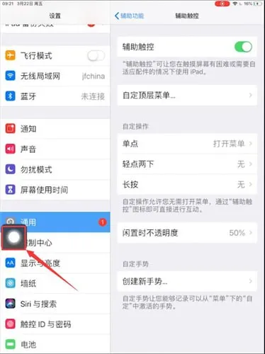 ipad小圆点怎么设置-应用教程