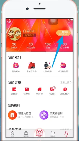 天猫积分怎么看-手机天猫教程