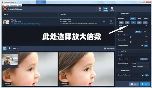 《Topaz Gigapixel AI》使用教程-应用教程