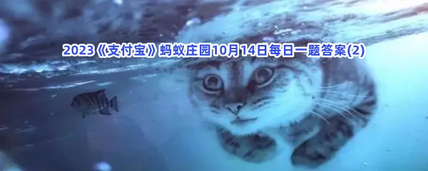 以下哪种动物天生会游泳?-2023支付宝蚂蚁庄园10月14日每日一题答案(2)