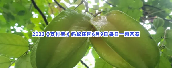 有人说,杨桃吃多了危害健康,这种说法-2023支付宝蚂蚁庄园6月9日每日一题答案