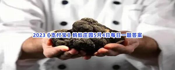 珍贵食材松露属于哪类食物-2023支付宝蚂蚁庄园5月4日每日一题答案