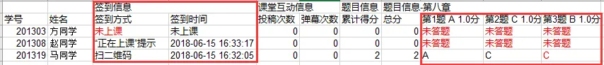 雨课堂点名查缺勤方法-应用教程