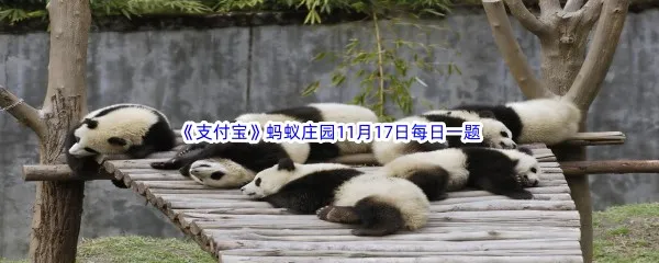 有活化石之称的野生动物是什么呢-2022支付宝蚂蚁庄园11月17日每日一题答案