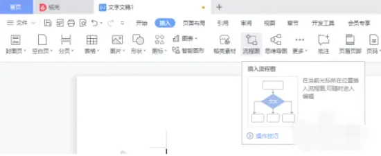 WPSoffice怎么插入流程图-WPSoffice插入流程图的方法是什么