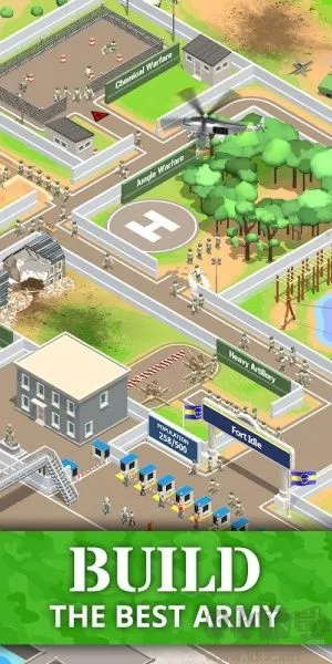 闲置要塞中文版下载 -闲置要塞(Idle Army Base)下载 v3.4.0正版