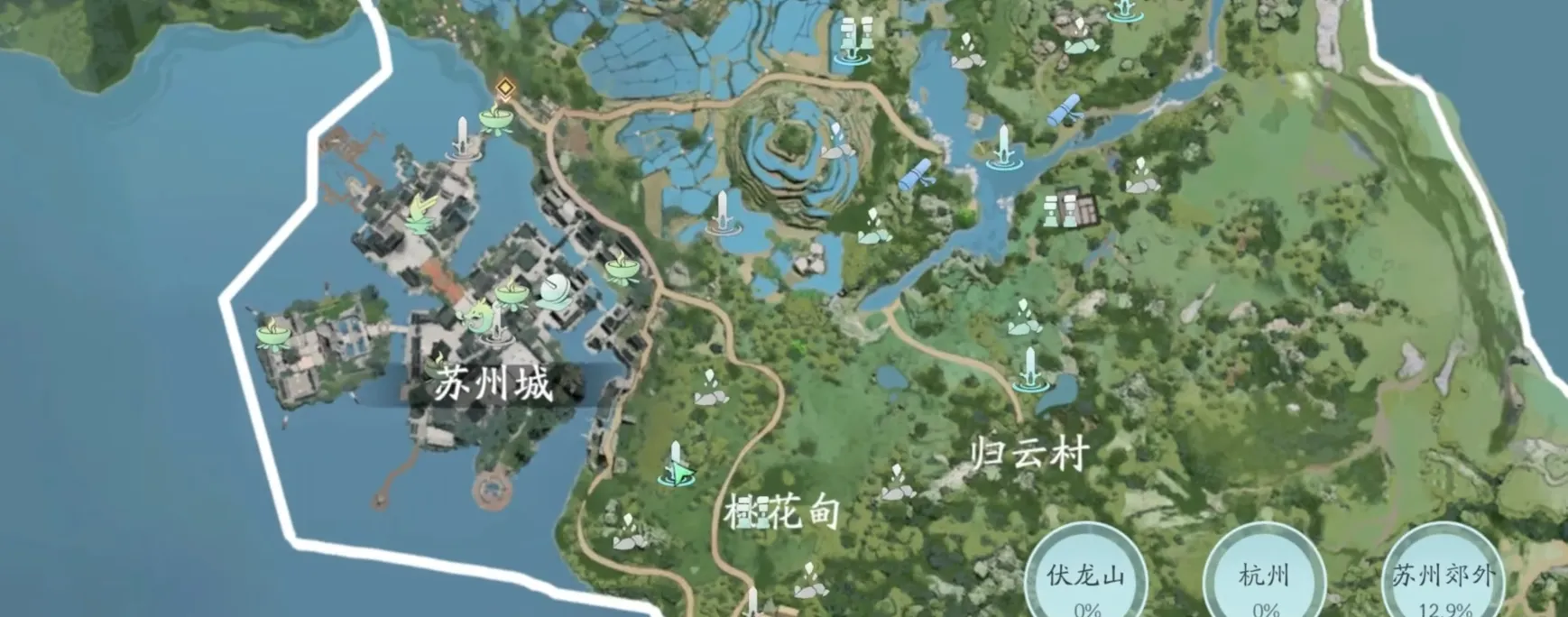 仙剑世界地图介绍 仙剑世界地图有多大