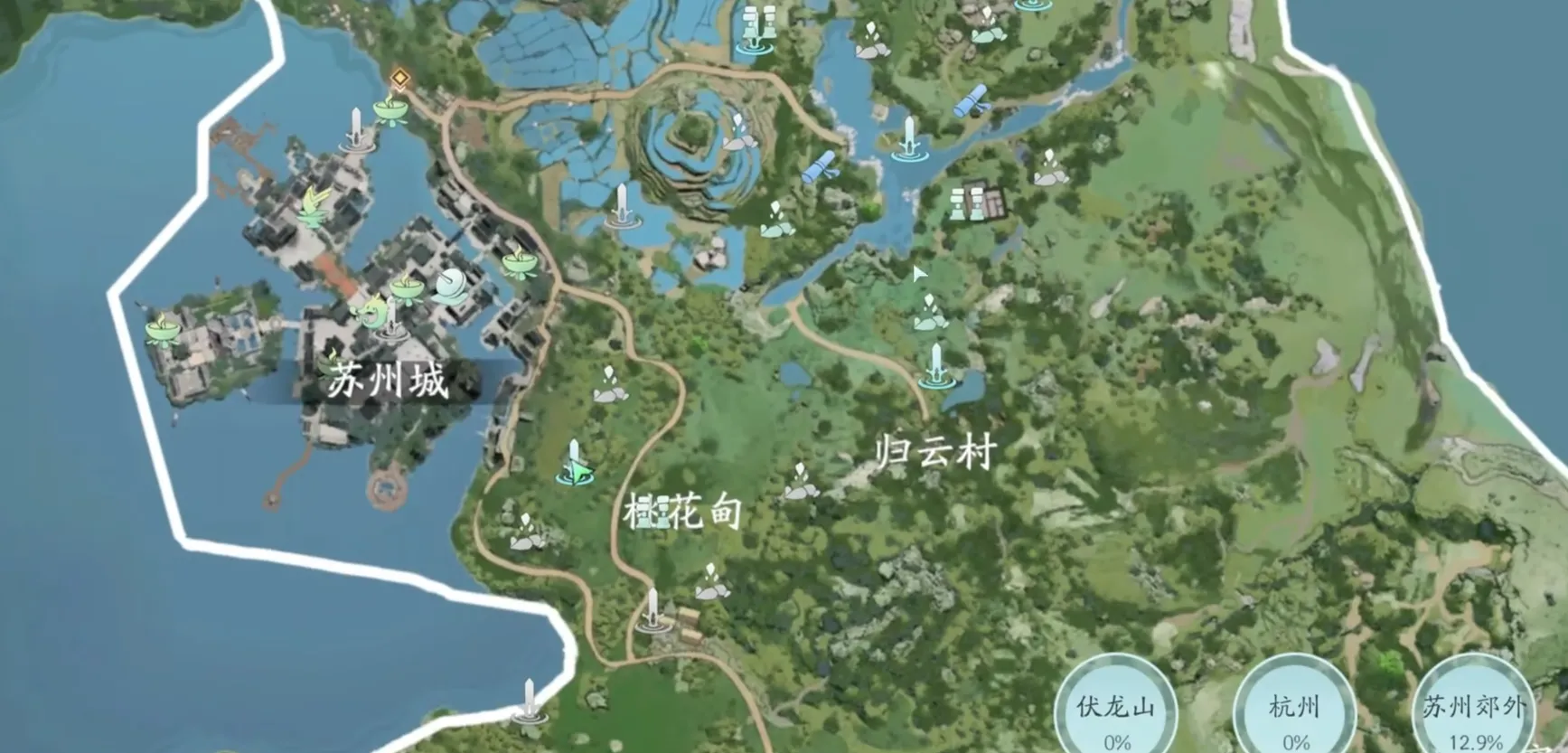 仙剑世界地图介绍 仙剑世界地图有多大
