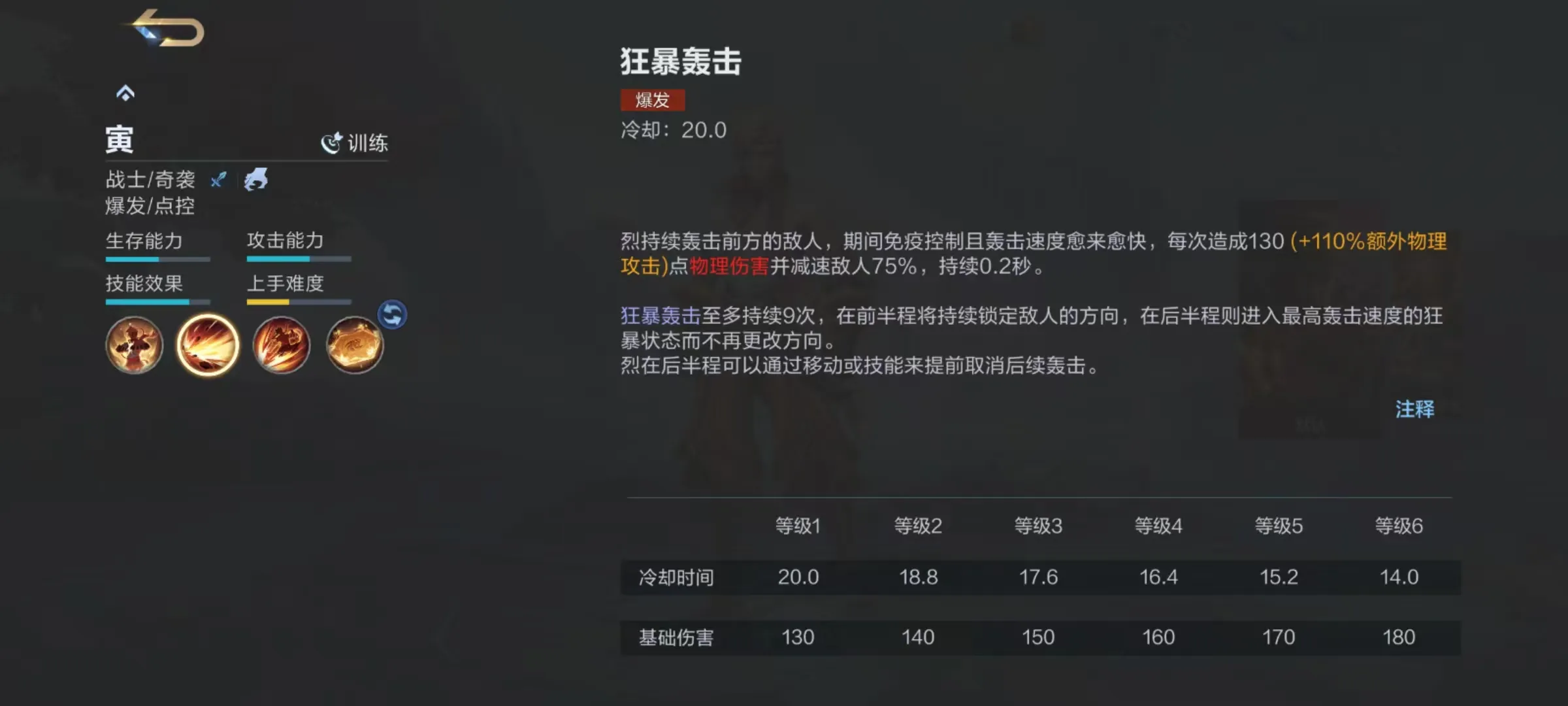 决胜巅峰寅怎么玩 决胜巅峰寅技能效果详解