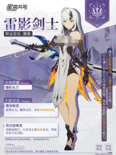 星痕共鸣雷影剑士详解 星痕共鸣雷影剑士玩法介绍