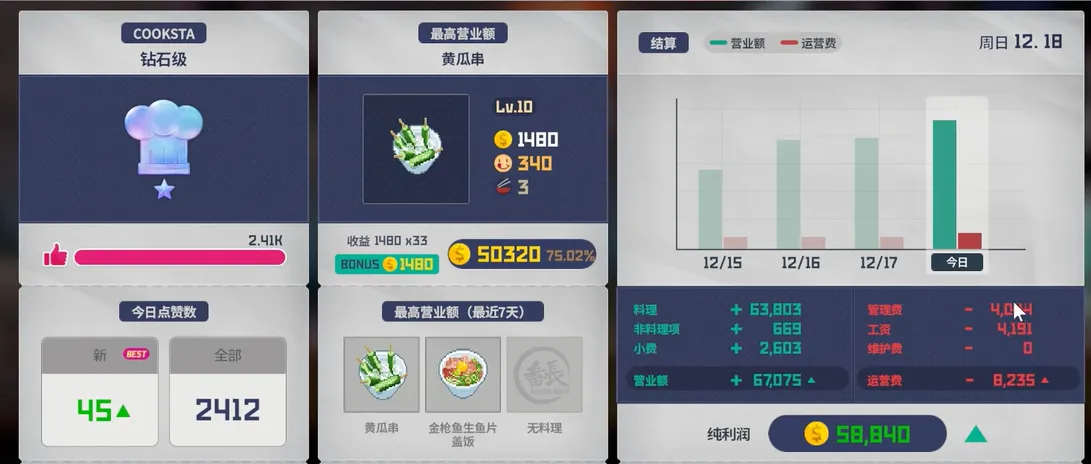 潜水员戴夫黄瓜菜谱介绍 潜水员戴夫手机版黄瓜菜谱怎么样