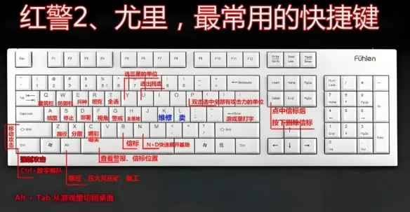 红警2快捷键及技巧-红色警戒2快捷键技巧大全