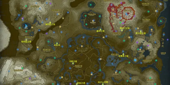 塞尔达传说旷野之息神庙全地图 塞尔达传说旷野之息神庙全地图一览