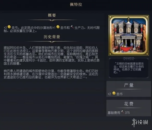 文明7佩特拉介绍-文明7佩特拉图鉴