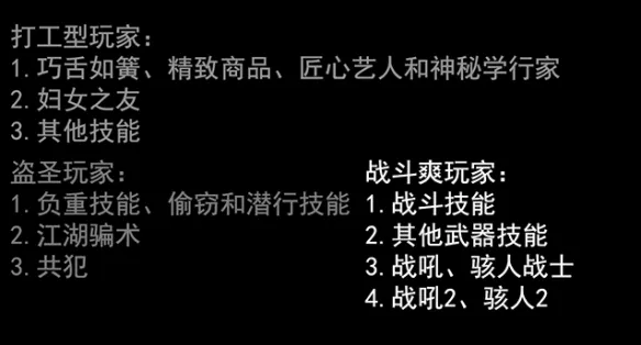 天国拯救2技能怎么选-天国拯救2全属性技能选择解析推荐
