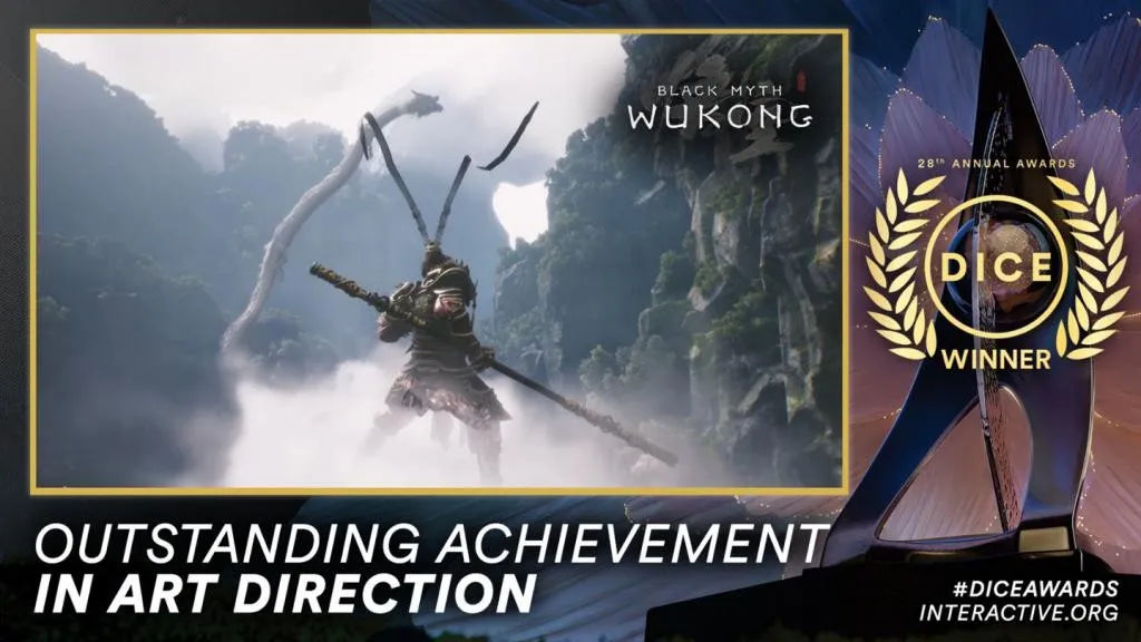 DICE Awards 2025各奖项得主公布，黑神话获杰出艺术指导奖